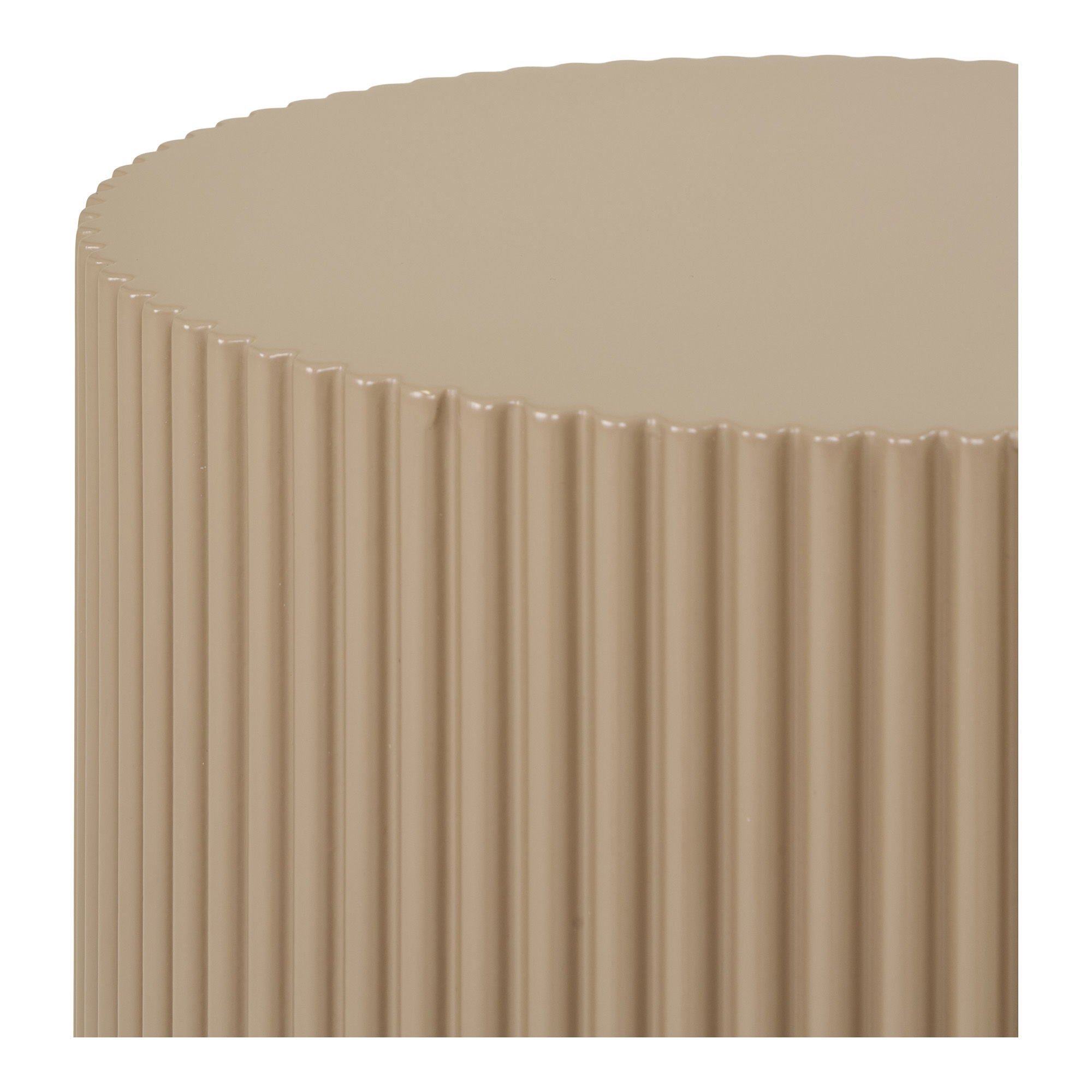 Farense – Beistelltisch, beige Ø30×50 cm